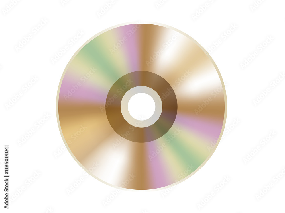 Gold optical computer disc icon, used to represent CD, DVD and related film, music content, album Gold optical computer disc icon, used to represent CD, DVD and related film, music content, album