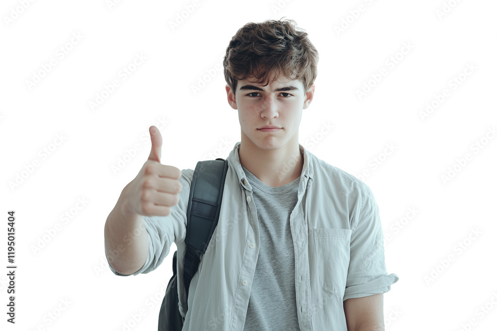 man showing thumbs up