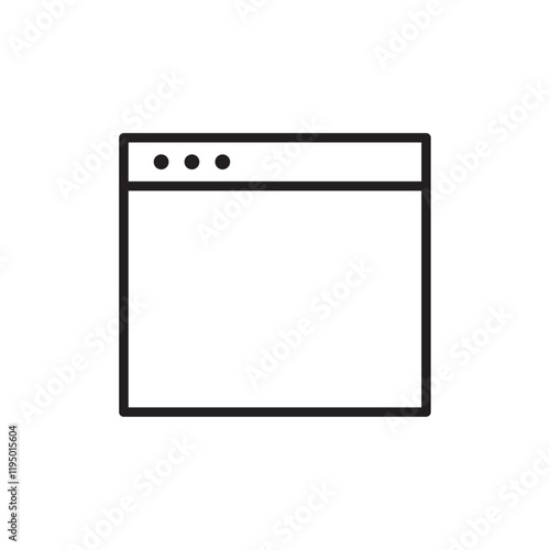 A B test icon Thin line vector