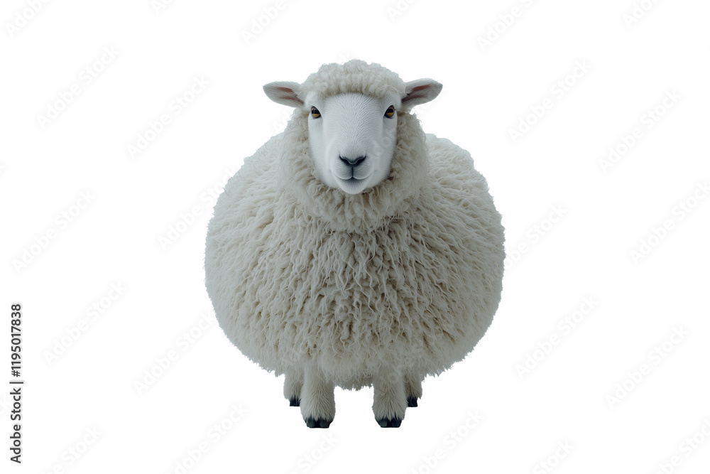 Naklejka premium sheep isolated on white