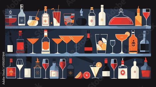 Wallpaper Mural Luxury Bar Serving Fresh Whiskey, Wine, and Cocktail Varieties Torontodigital.ca