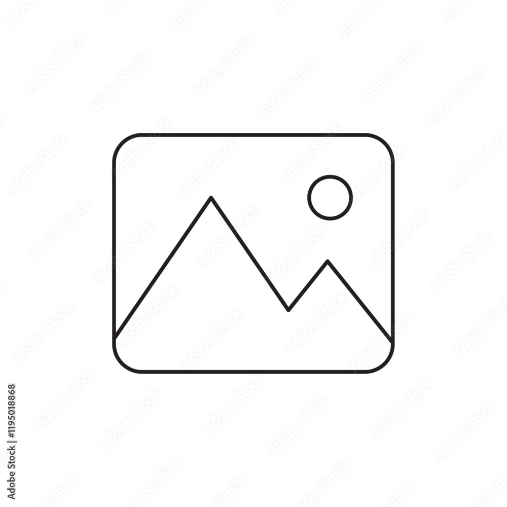 Gallery icon Thin line vector Gallery icon Thin line vector