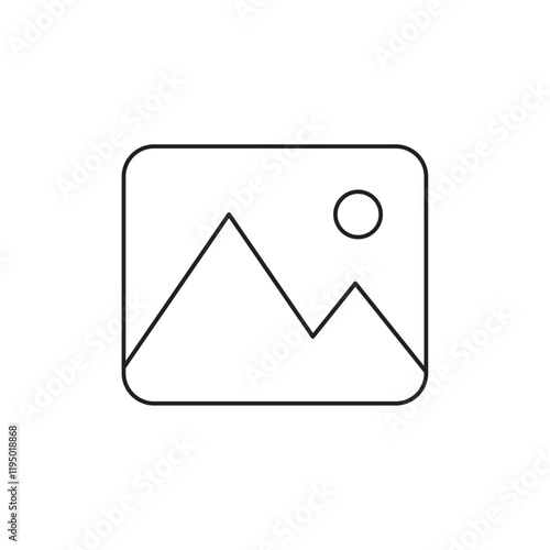 Gallery icon Thin line vector