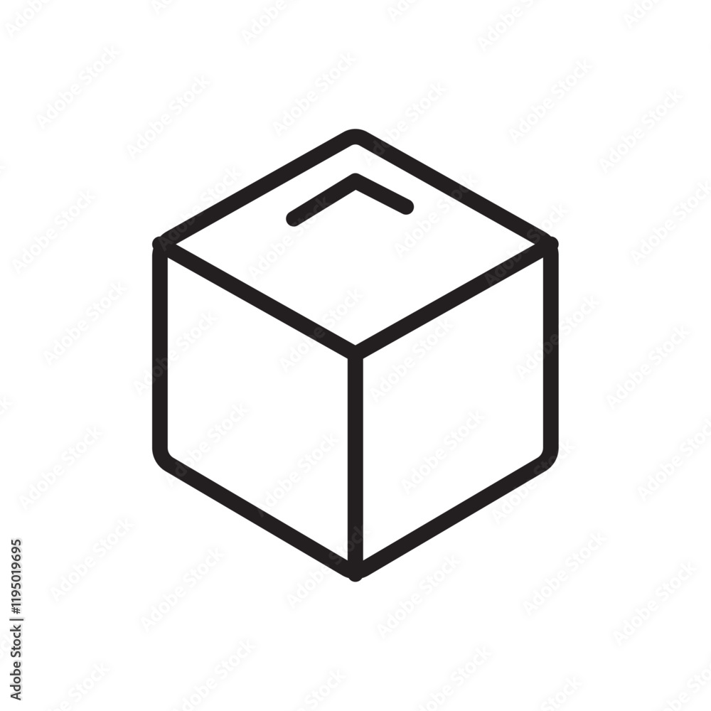 Ice icon Thin line vector Ice icon Thin line vector