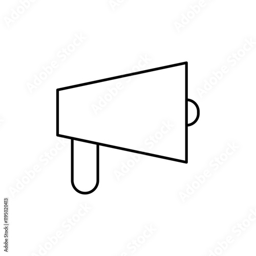Loud Speaker icon Thin line vector