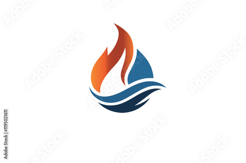 A modern and professional logo design for fire.