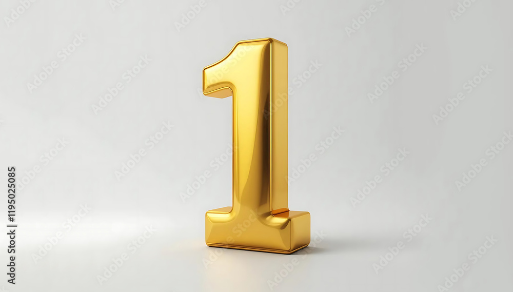 Golden Number One Award Shiny Polished Trophy Base Golden Number One Award Shiny Polished Trophy Base