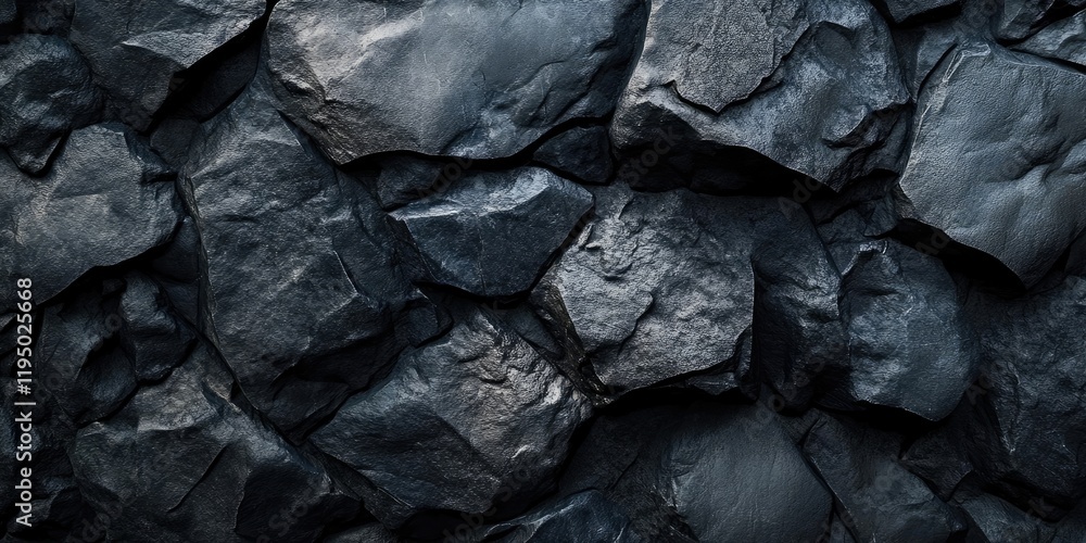 Dark textured stone background with various shades of black and grey rocks, arranged irregularly, ideal for design and artistic projects. Dark textured stone background with various shades of black and grey rocks, arranged irregularly, ideal for design and artistic projects.