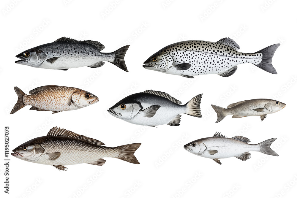 Obraz premium fish isolated on white
