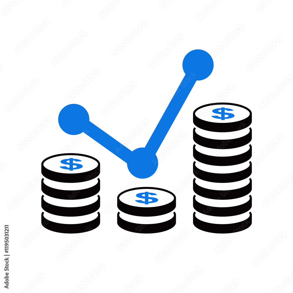 Money analysis sign on transparent background Money analysis sign on transparent background