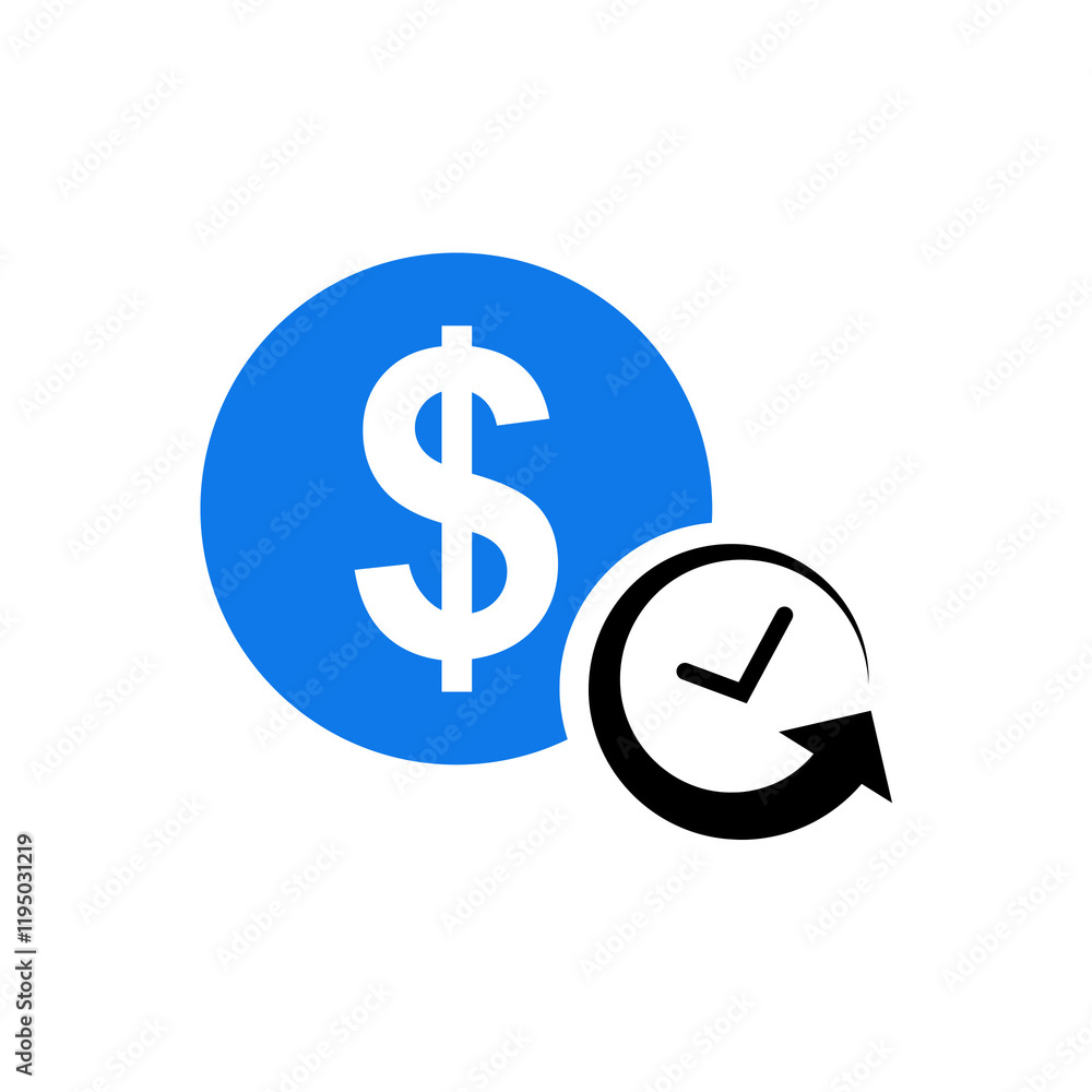 Investment time sign on transparent background Investment time sign on transparent background