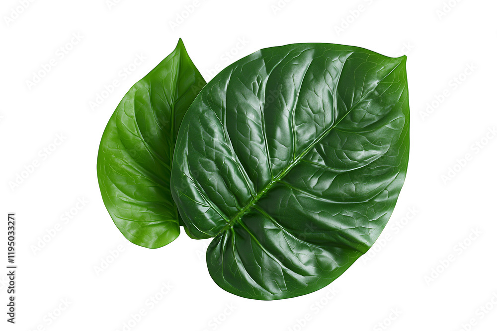 Obraz premium green leaf isolated on white