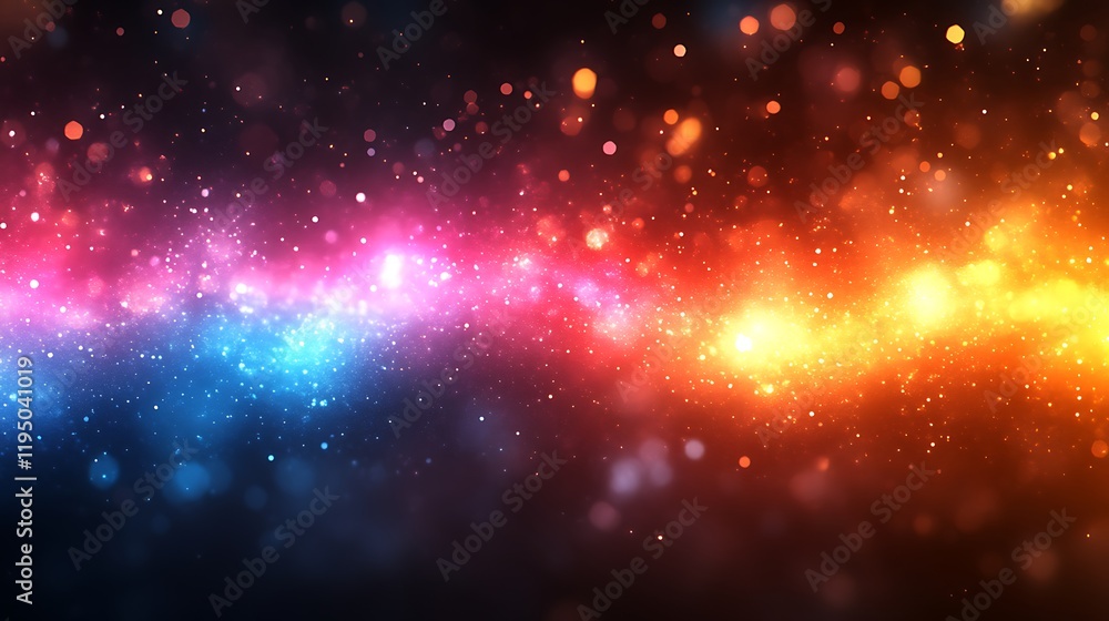 Abstract colorful glowing particles. Abstract colorful glowing particles.