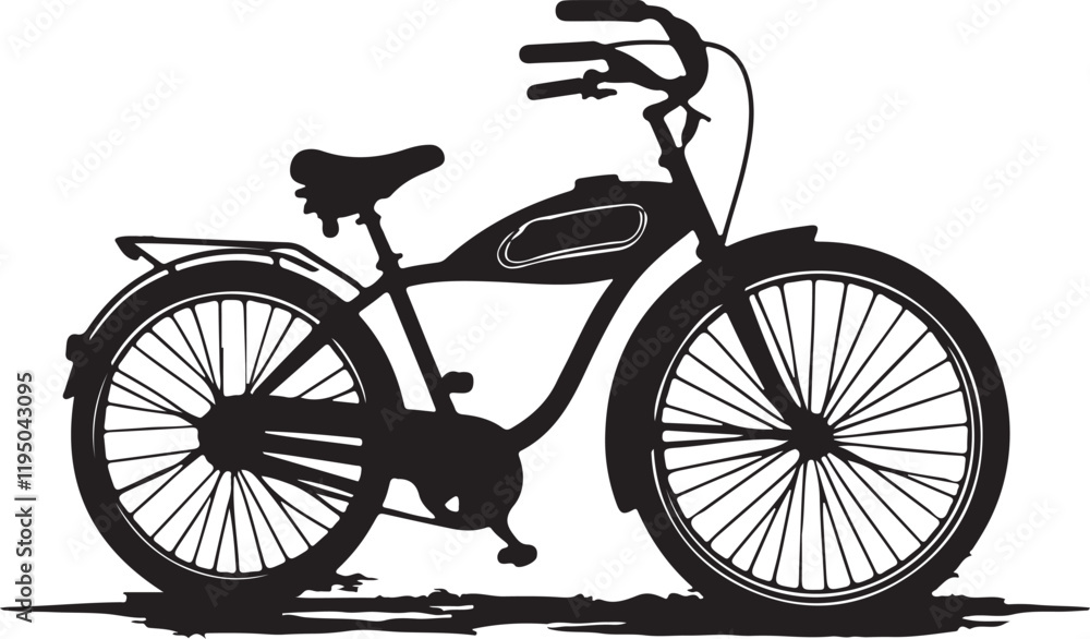 Fototapeta premium bicycle on white
