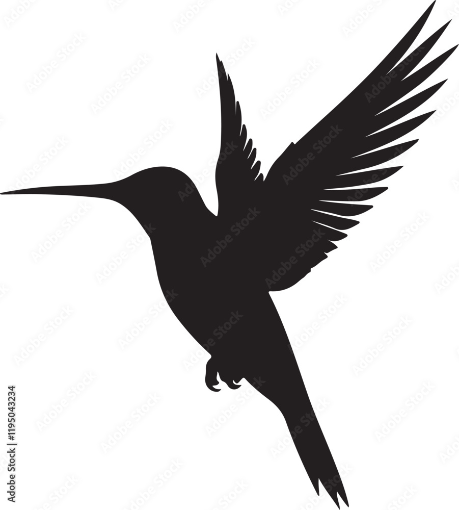 Fototapeta premium flying bird silhouette