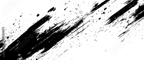 Vector abstract background with splashes of black ink 