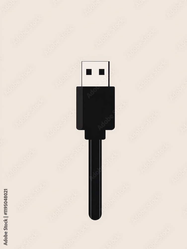 The image features the silhouette of a USB plug against a gentle backdrop, artfully emphasizing themes of technology and connectivity in our digital age