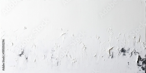 Textured bright white background with a wet finish featuring subtle black and gray accents at the bottom creating a minimalist artistic effect photo