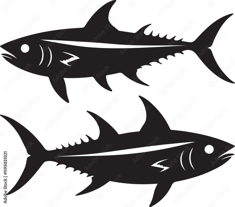 Fototapeta premium shark vector illustration
