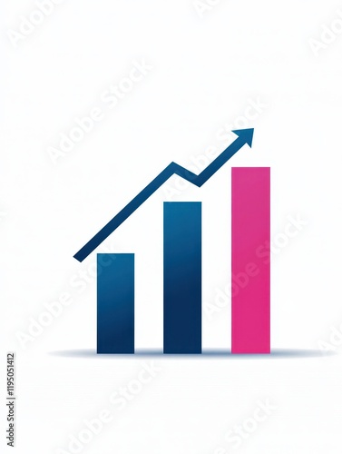 Bar chart displaying three ascending bars indicating growth trends in a business context, showcasing data progress over time with a clear upward direction Free Download Bar chart displaying three ascending bars indicating growth trends in a business context, showcasing data progress over time with a clear upward direction - GFXLoad