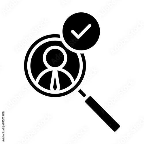 Shortlist Vector Glyph Icon Design