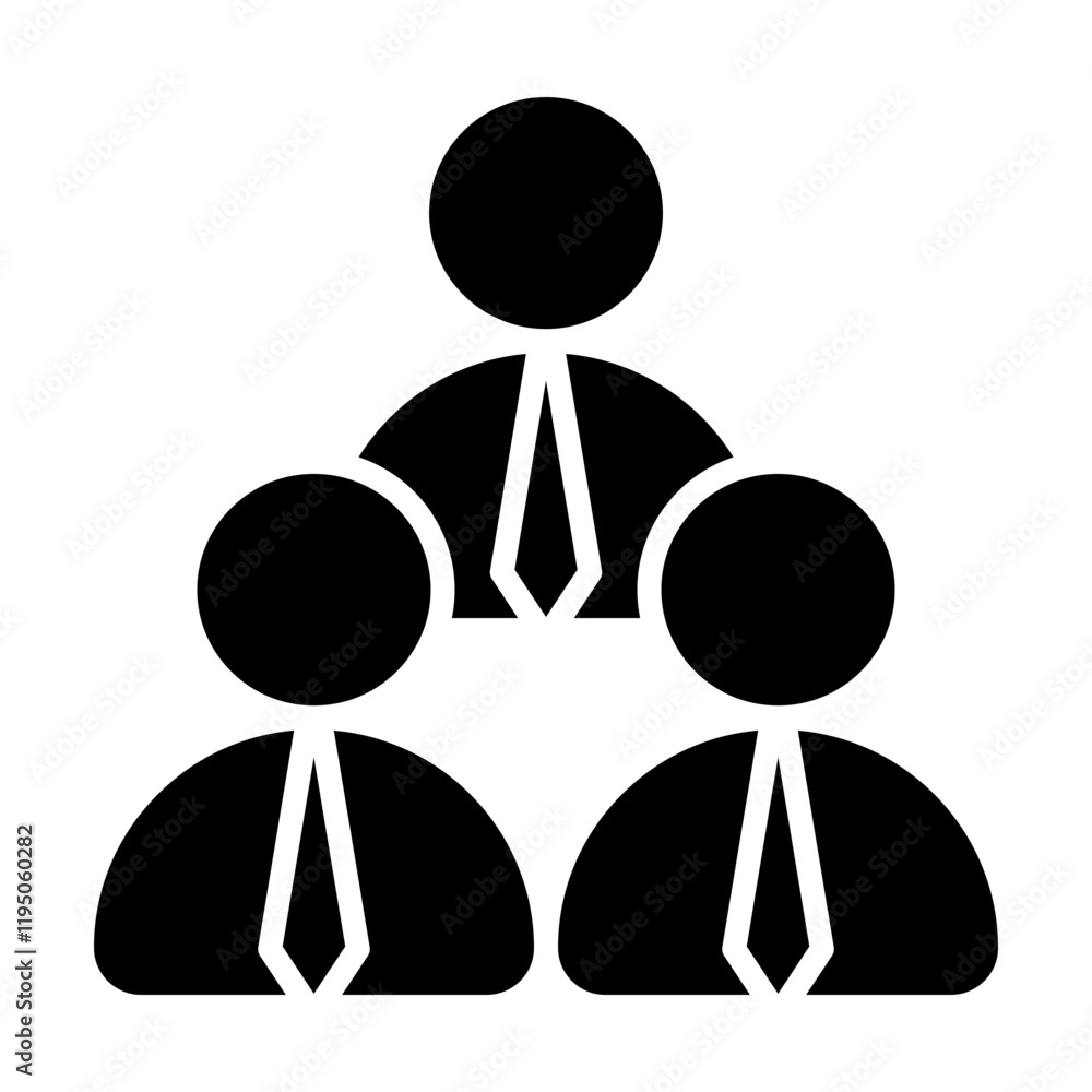 Employees Vector Glyph Icon Design Employees Vector Glyph Icon Design