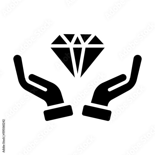 Value Proposition Vector Glyph Icon Design