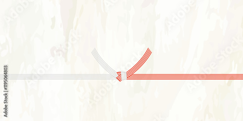 水引のベクターイラスト 熨斗　プレゼント用包装用紙背景イラスト