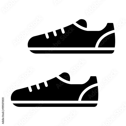 Shoes Vector Glyph Icon Design