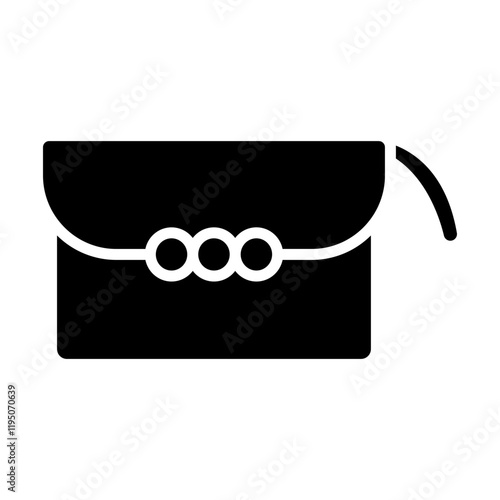 Clutch Vector Glyph Icon Design