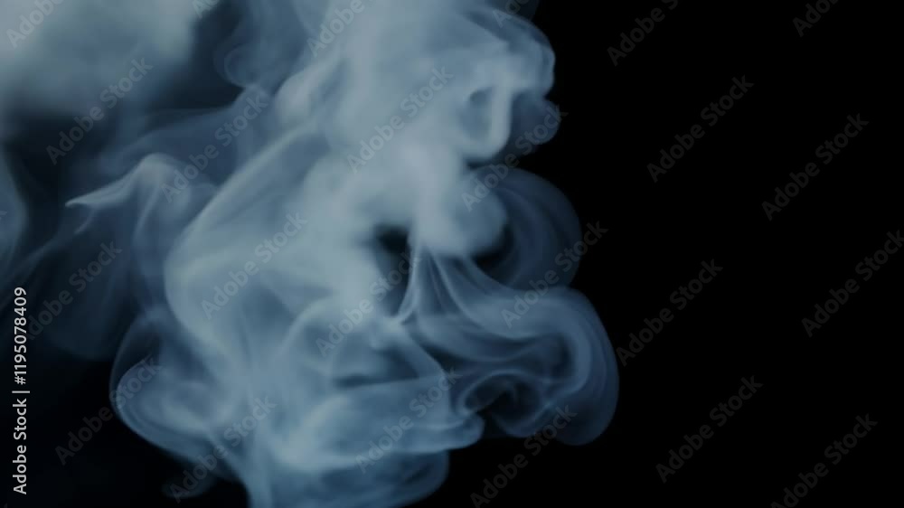 Smoke and fog billowing on black background Smoke and fog billowing on black background