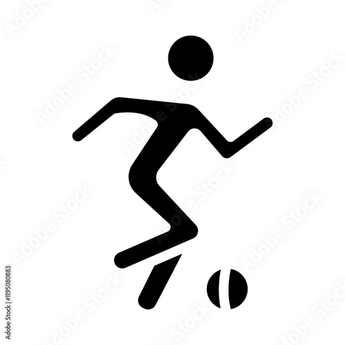 Dribbling Vector Line Icon Design