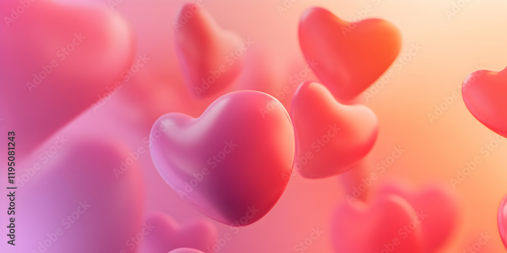 Floating Hearts in a Dreamlike Glow: A mesmerizing arrangement of hearts suspended in a dreamy, warm-toned background, capturing the essence of love, passion, and romance. Floating Hearts in a Dreamlike Glow: A mesmerizing arrangement of hearts suspended in a dreamy, warm-toned background, capturing the essence of love, passion, and romance.