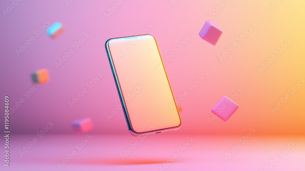 dynamic mockup of a blank phone case, hovering mid-air dynamic mockup of a blank phone case, hovering mid-air