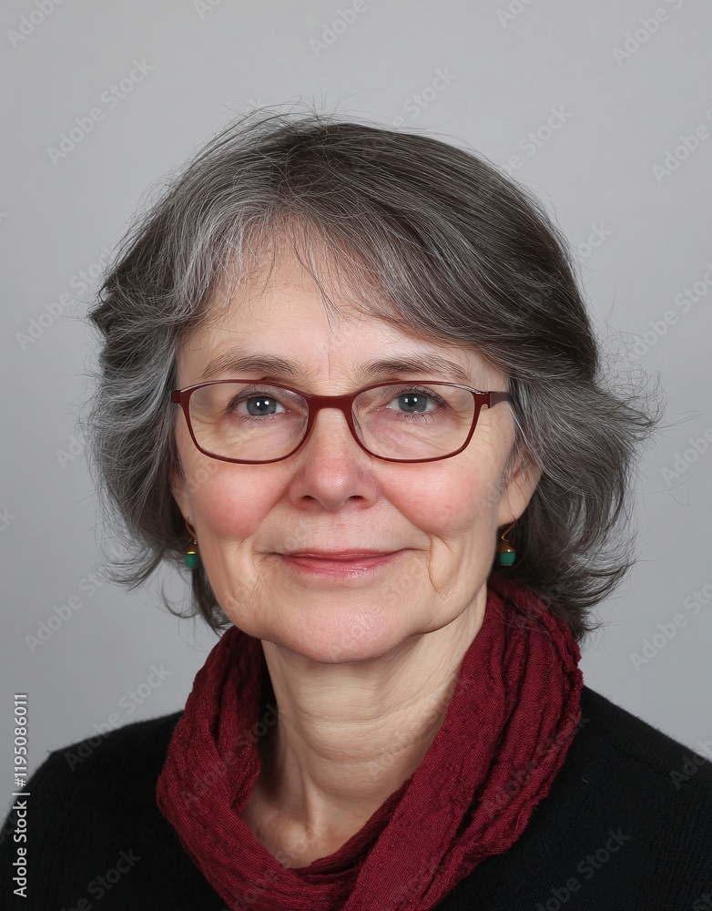 Fototapeta premium ID Photo for Passport : Spanish elderly woman 11