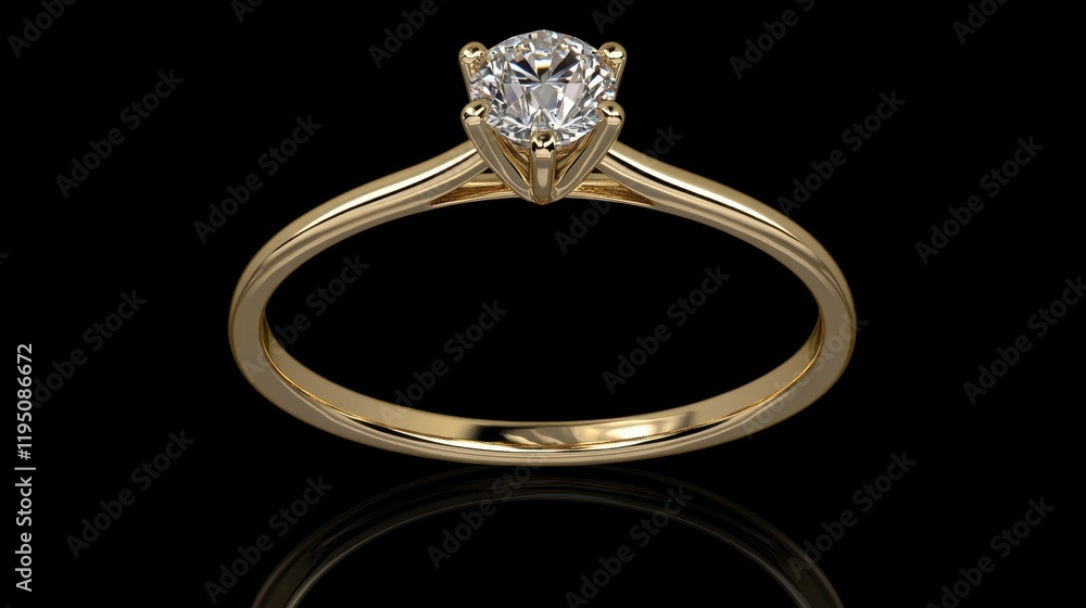 A luxurious diamond ring with a solitaire setting is beautifully captured on a dark background, highlighting its purity and brilliance. A luxurious diamond ring with a solitaire setting is beautifully captured on a dark background, highlighting its purity and brilliance.