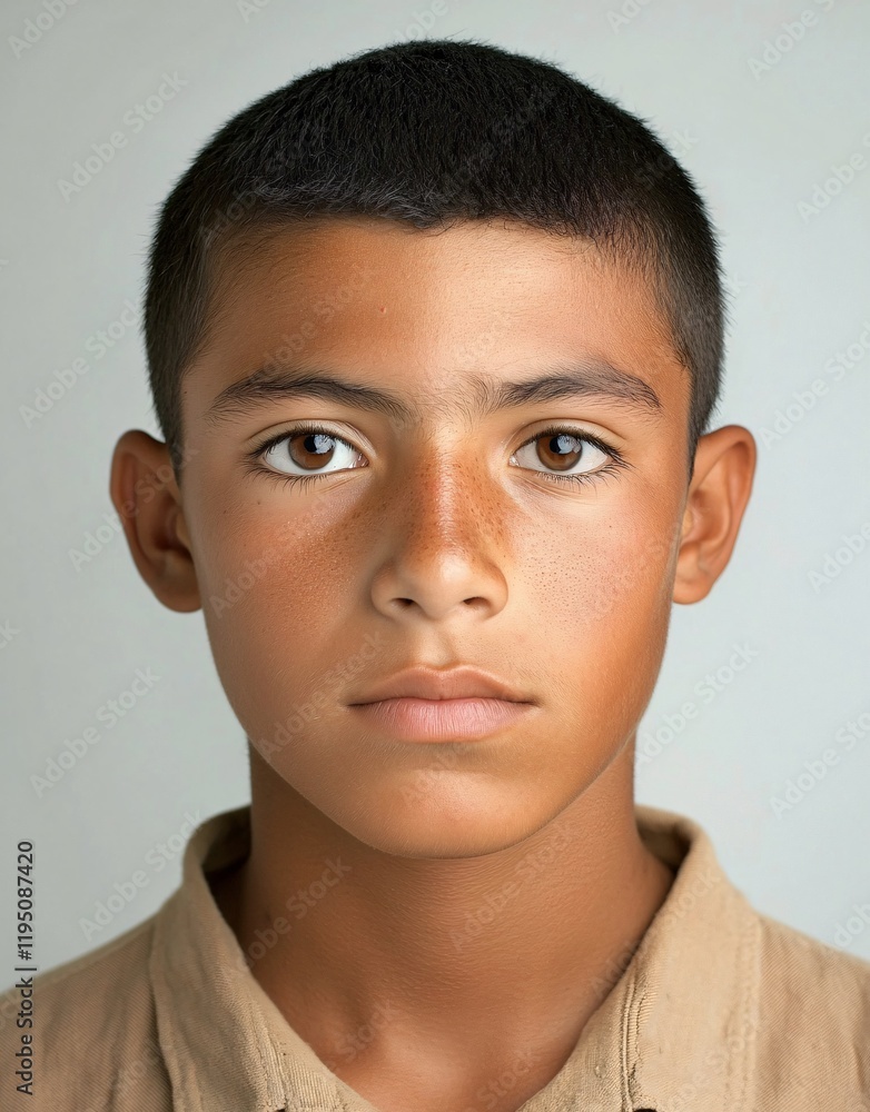 ID Photo for Passport : Mexican teenager boy 3 ID Photo for Passport : Mexican teenager boy 3