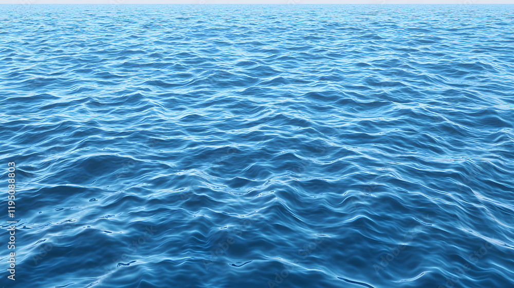 Obraz premium Ocean waves, ocean blue water landscape, aerial view