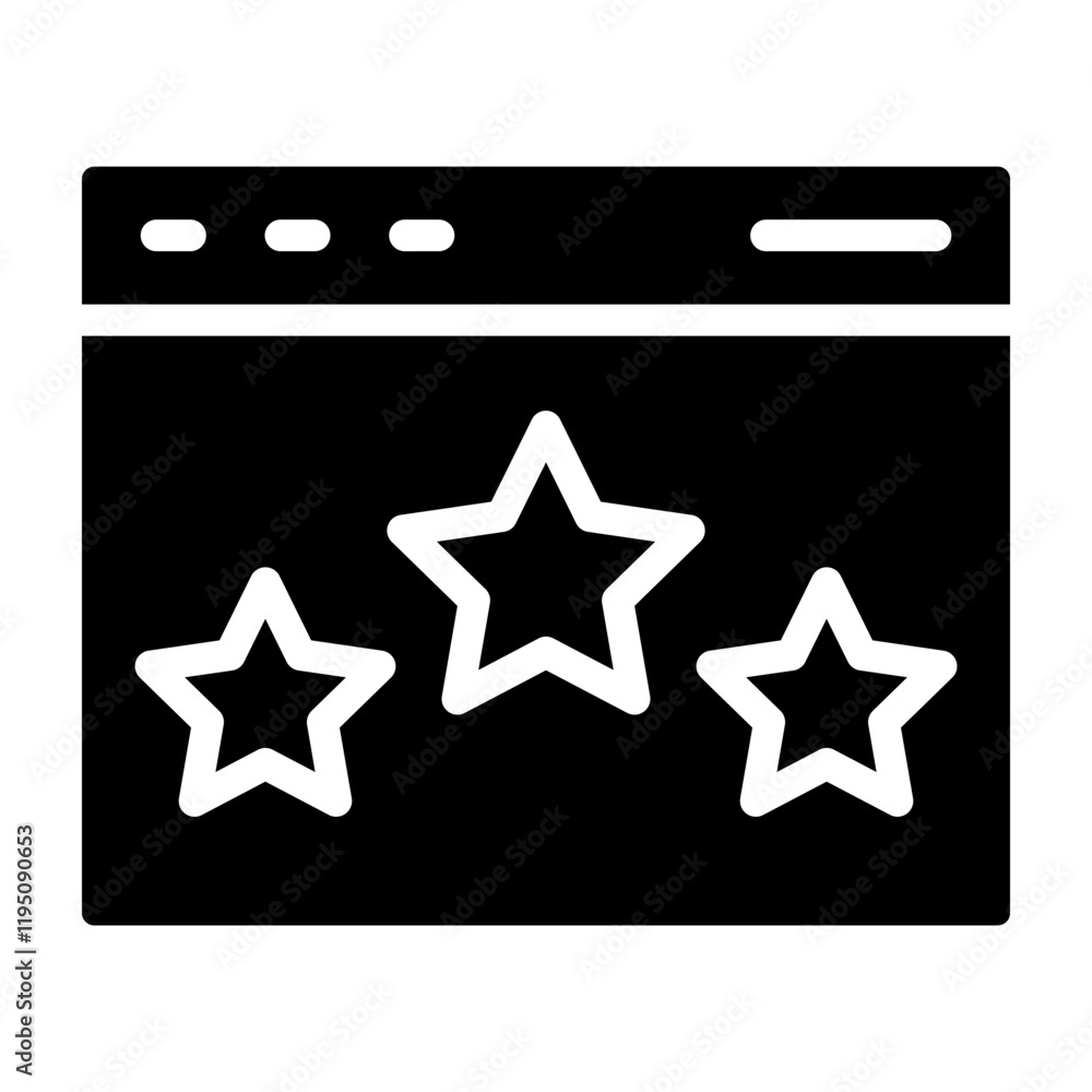 Rating Vector Glyph Icon Design Rating Vector Glyph Icon Design
