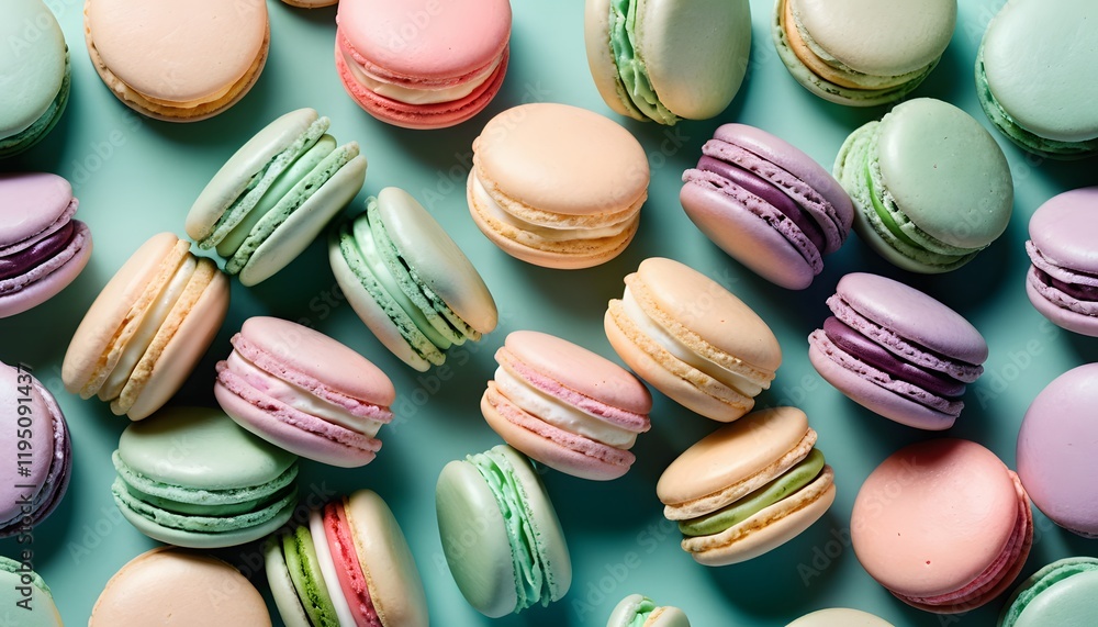 Pastel Macarons: A Delightful Display of Delicate French Pastries Pastel Macarons: A Delightful Display of Delicate French Pastries