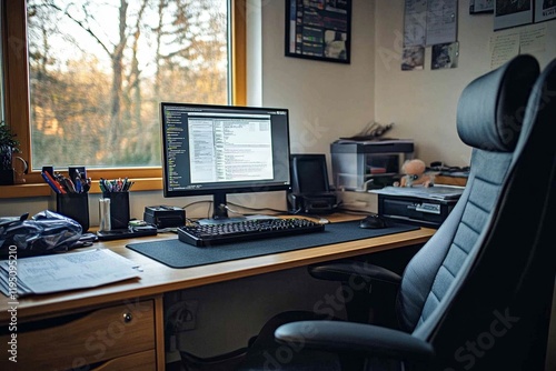 Wallpaper Mural Home Office Workspace with Natural Light Torontodigital.ca