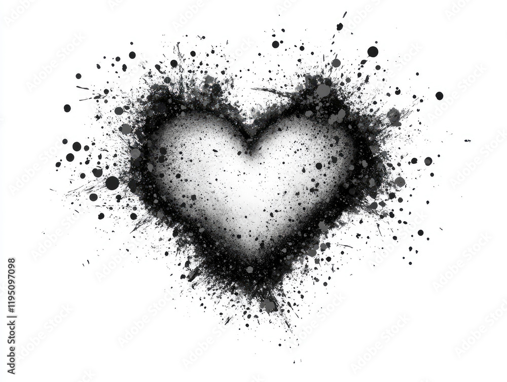 Celebrating love a grungy black and white heart splash for romantic valentine's day invitations passionate weddings and lovely anniversaries Celebrating love a grungy black and white heart splash for romantic valentine's day invitations passionate weddings and lovely anniversaries