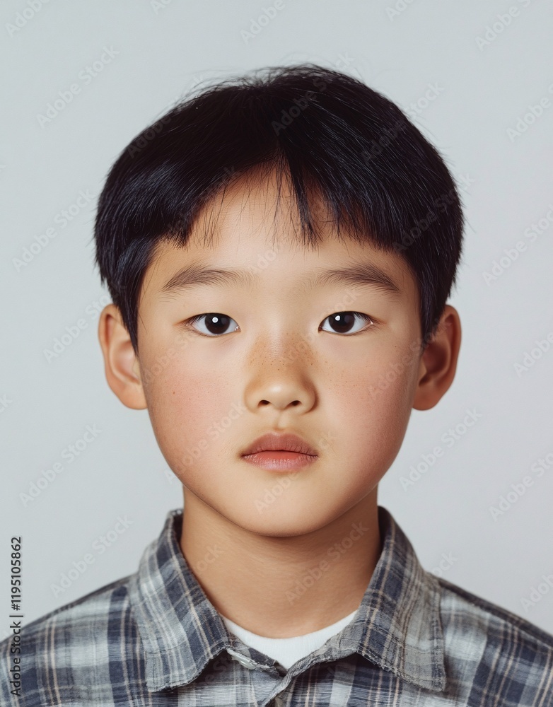 ID Photo for Passport : South Korean young boy 7 ID Photo for Passport : South Korean young boy 7