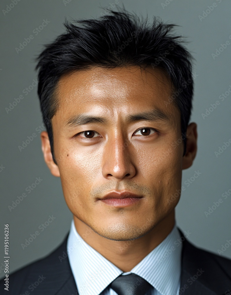 ID Photo for Passport : South Korean young adult man 2 ID Photo for Passport : South Korean young adult man 2