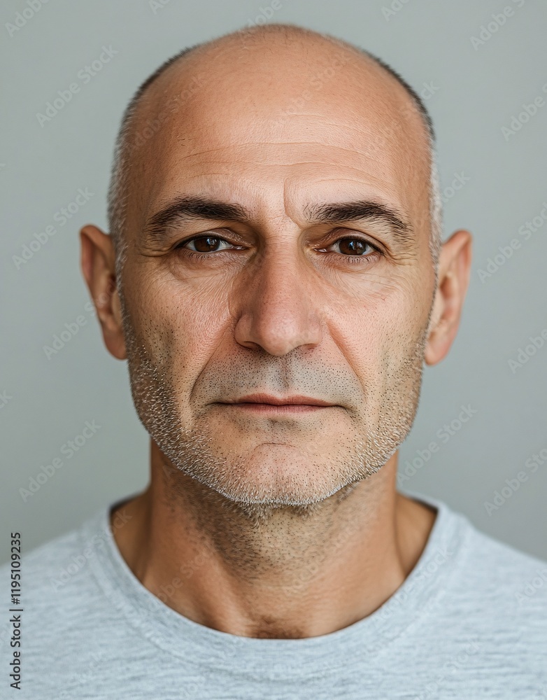 Fototapeta premium ID Photo for Passport : Russian adult man 1