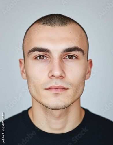 ID Photo for Passport : Russian adult man 2 photo