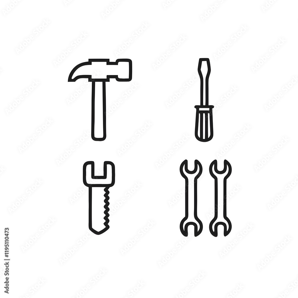 Tools Line Icon Tools Line Icon