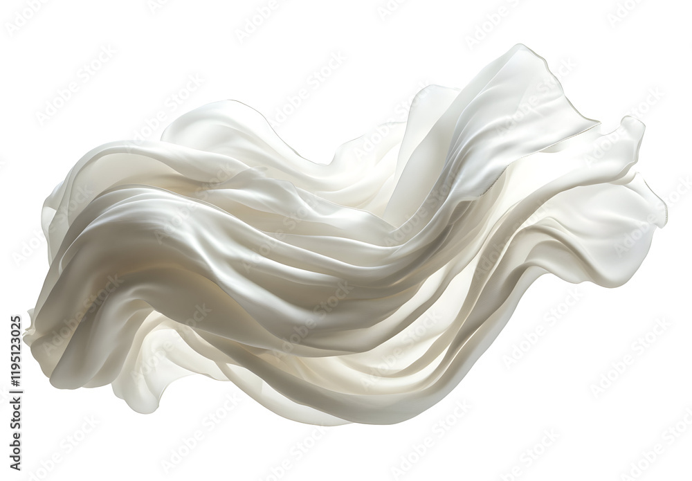 Elegant Fabric Swirls, Isolated on Transparent Background, White Silk Drape, Flowing Texture, Smooth Waves, Soft Material, Whimsical Design, Abstract Art, Design Element, Cle Elegant Fabric Swirls, Isolated on Transparent Background, White Silk Drape, Flowing Texture, Smooth Waves, Soft Material, Whimsical Design, Abstract Art, Design Element, Cle