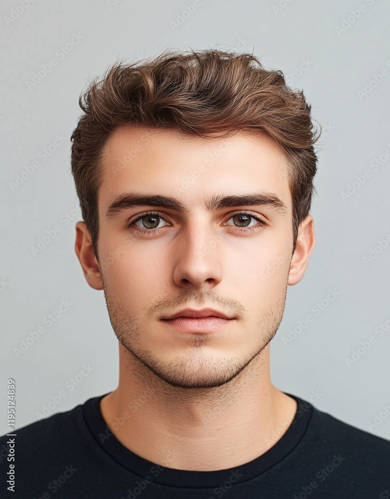 Fototapeta premium ID Photo for Passport : Australian adult man 1