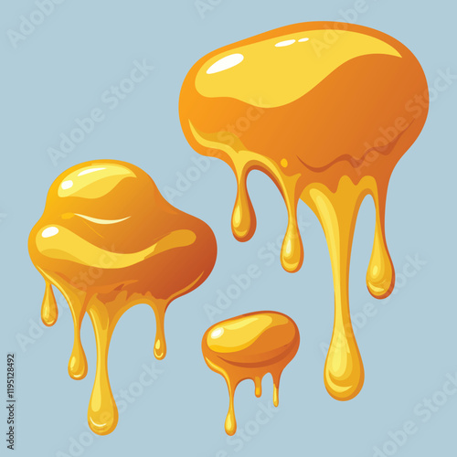 vector illustration of honey